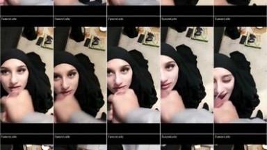 Abg Hijab Cantik Crot Di Muka